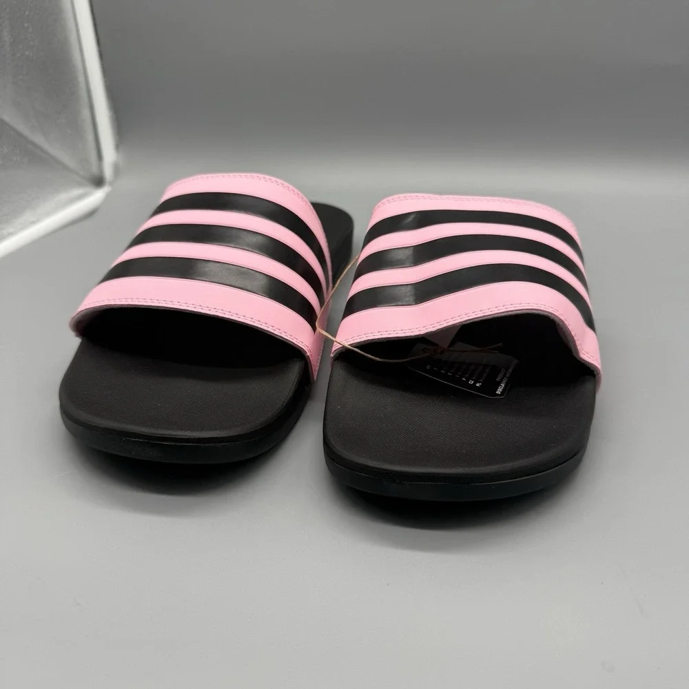Adidas Adilette Comfort Slides Pink/Black –‎ Men's 12 / Women's 13 JH6606 NIB